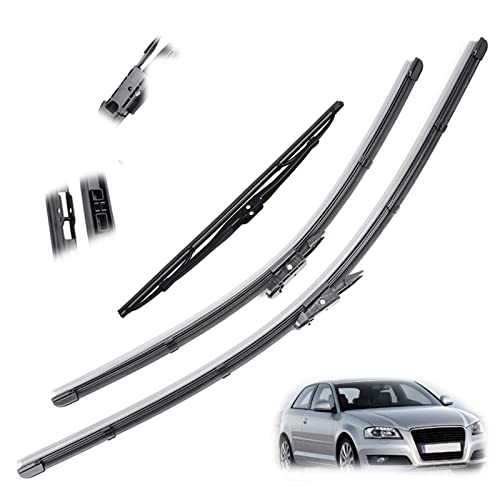 Balais d'essuie-glace Audi RS3 anti-traces - Kit complet avant et arrière 24" 19" 13"