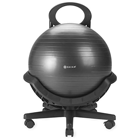 Gaiam Ultimate Balance Ball Chair with Pump Cover