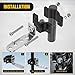 Nilight Motorcycle Light Bar Tube Clamp Bracket Fit from 0.7 to 1.2Inch Round Tubes Mounting Brackets Offroad LED Light Pods Front Fork Lights Roof Rack Bumper ATV UTV