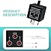 Titgoes Car LED Flasher Relay, Adjustable 3 Pin Turn Signal Fix, CF13 Flasher for Hyper Blink Flash Resolve, Universal for Motorcycle Car (Black)
