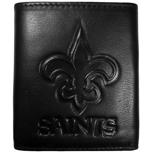 Image of Siskiyou NFL Unisex Embossed Leather Tri-fold Wallet