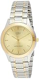 Casio Men's Core MTP1128G-9A Two-Tone Stainless-Steel Quartz Watch with Gold Dial