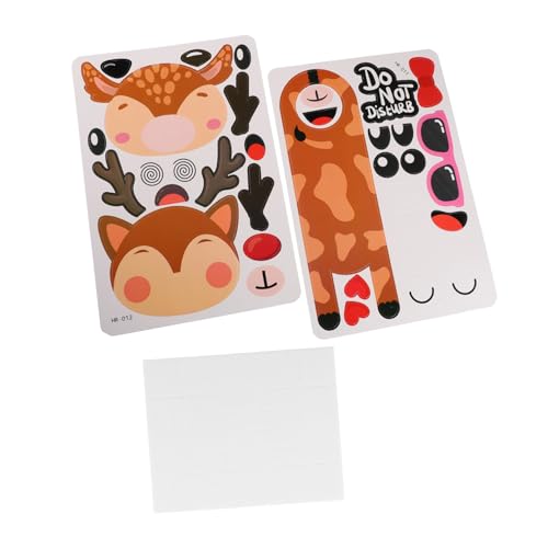 NOLITOY Lovely Door Signs Kit 2pcs Children's Door Knob Decor Diy Animal Designs