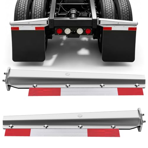 Image of TIROL Stainless Steel Mudflap Hangers for Semi Trucks 2.5 inch Bolt Spacing 30 inch