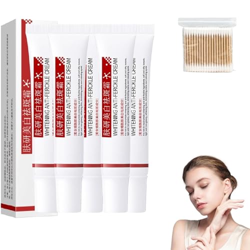 Fuyan Crema Blanqueadora Y Anti-Frrugas, Crema Anti-Arrugas, Hidrata Y Aclara La Piel, Crema Hidratante Blanqueadora, Para Manchas Oscuras Y Manchas, Todo Tipo De Pieles (5pcs)
