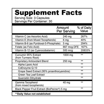 Neurcumin Dietary Brain Supplement - Multi Level Brain Vitamins - Support For Brain Booster & Cognitive Function - Nootropics Brain Support Supplement With 95% Curcuminoids & Bioperine - 90 Capsules #TOP1