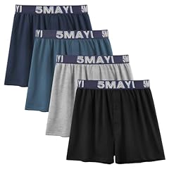 O:bamboo Viscose Navy Blue Boxers(4 Pack)