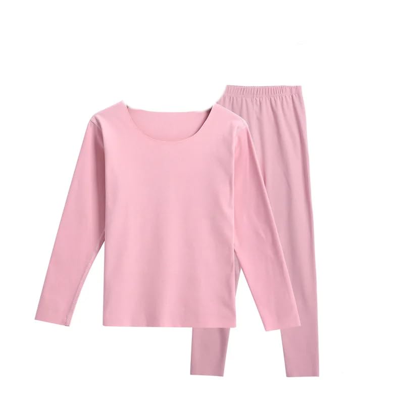 OFFSUM Ropa Interior Térmica Mujer - Conjunto De Ropa Interior Térmica Gruesa para Mujer, Lencería Ajustada De 2 Piezas, Tops Cálidos De Invierno + Pantalones, Ropa De Casa De Talla Grande