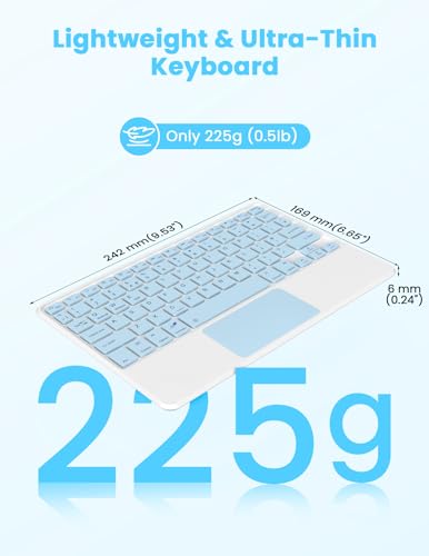 Teclado Bluetooth con panel táctil SOPPY para controlar 3 dispositivos sin usar ratón 4