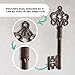 Wallcharmers Large Cast Iron Skeleton Key Wall Decor - Gold Vintage Style, Rustic Bronze