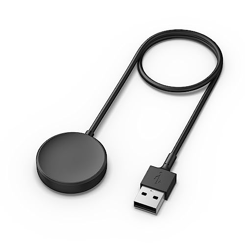 Oumida Cargador para Samsung Galaxy Watch Active 2 40mm 44mm   Samsung Galaxy Watch 3 41mm 45mm, Cable de Carga Inalámbrico Portátil USB, Cargador de Reloj de Actualización de 100cm