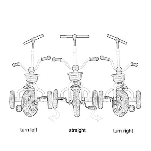 GYF Kinder Trike Kinder Dreirad Dreirad Kinder Multifunktions Dreirad mit einem Knopf Falten 2-6 Jahre alt Baby Outdoor… – Bild 5