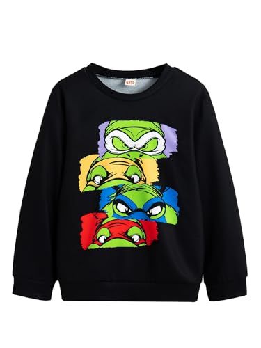 Boys Cute Graphic Sweatshirt Pullover Long Sleeve Warm Sweat Shirts Tops for Kids