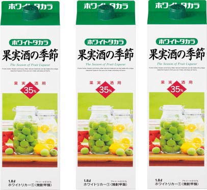 Amazon.co.jp: ホワイトタカラ 果実酒の季節 [ 焼酎 35度 1800ml ] ×3