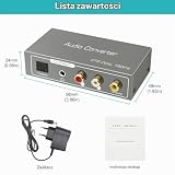 Ozvavzk Ekstraktor audio HDMI ARC, 192 kHz DAC audio koncentryczny optyczny do SPDIF koncentryczny optyczny RCA L/R Stereo 3,5 mm HDMI ARC DAC Adapter do kina domowego TV PS3/4