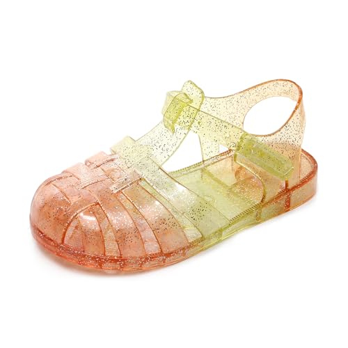 Image of Princess Costumes Jelly Flats Shoes, Cosplay Birthday Party Dress Up Sandals for Little Girls, Toddler or Kids