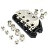 4 Way Power Distribution Block Car Audio 2 X 0/2/4 Gauge in / 4 X 0/2/4 Gauge Out Distribution Block Splitter