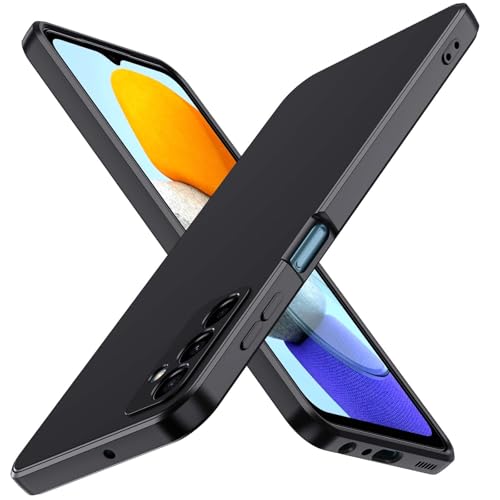 ivoler Negro Mate Funda para Samsung Galaxy M23 5G con Protección de Cámara, Carcasa Protectora Antigolpes, Ultrafina Suave TPU Silicona Caso Delgada Anti-Choques Case