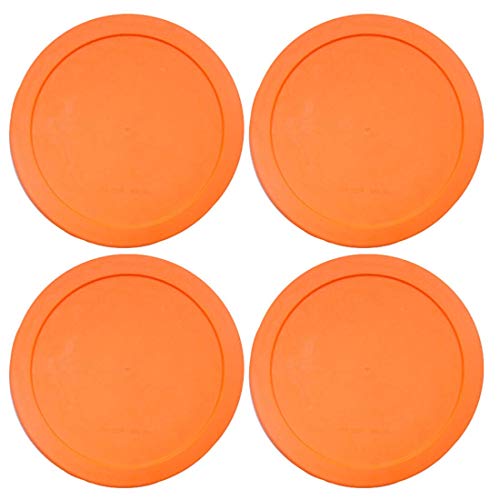 Lids For Pyrex And Anchor Round Glass Containers (4-Cups, Orange-4Pk) #TOP6