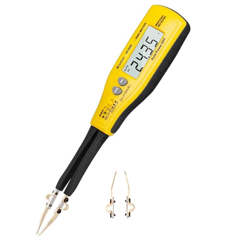 Jnchdghwa As Shown Digital Multimeter Smd Portability Tester Tool Capacitor Resistor Tester Led Voltage Tester Led & Dc Voltage Up To 36V For Resistors Capacitors Diodes