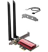 WAVLINK WiFi 7 BE8800 PCIe Network Card for Desktop PC, 2024 Tri-Band BE200 Wireless Adapter with...