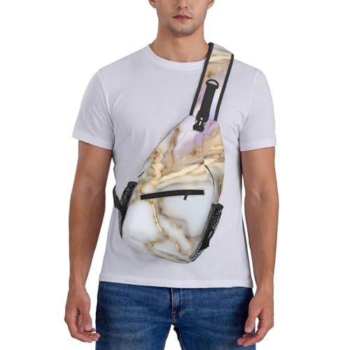 Bolso Bandolera Estampado Mármol para Viaje y Senderismo miniatura 7