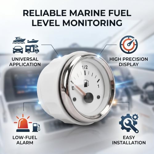 Yctze medidor de barco con acabado resistente y panel sellado 4