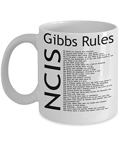 Gibbs Rules Mok TV Series Geïnspireerd 311,8 g Grappige NCIS Gibbs Regels Koffiebeker Mok Gemaakt