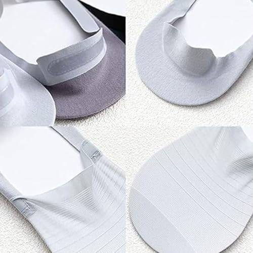 5 Pairs Ice Silk No-Show Socks Set,Ice Silk Invisible Breathable Ultra Low Cut Anti-slip Socks Set3