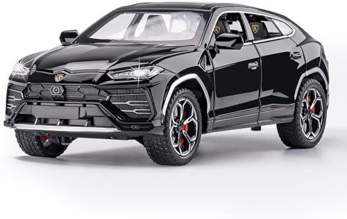 Image of Alokik Enterprise Compatible for 1:24 Lamborghini Urus Car Model Toy Child Sound and Light Pull Back Car Zinc Alloy Toys for Kids Boy Girl Gift 【Colors as Per Stock】