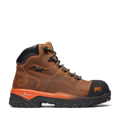 Timberland PRO Timberland PRO Men's Bosshog 6 Inch Composite Safety Toe Puncture Resistant Waterproof Industrial Work Boot, Brown/Orange-2024 NEW, 11.5 M US