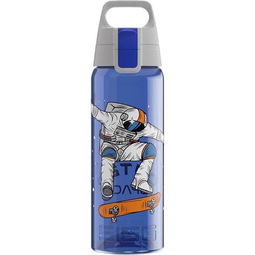 Sigg - Tritan Trinkflasche - Total Color ONE Ollie - Für Kohlensäurehaltige Getränke Geeignet - Spülmaschinenfest - Auslaufsicher - Leicht - BPA-frei - Blau - 1L