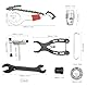 GOIEHIR Kettenpeitsche und Abzieher Set, 9 Stück Fahrrad Kettenpeitsche, Ritzelabnehmer, Cassette Lockring Tool, Kassettenabzieher, Geeignet für Kassetten-Kranz