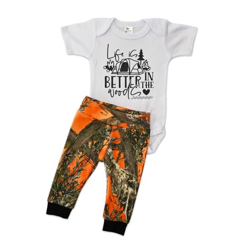 Image of You Had Me At Camo Pants Set - 2-piece Camo Baby Boy Clothes