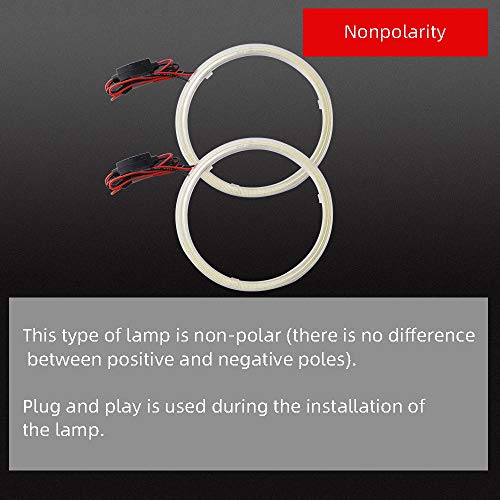 Grandview Lámpara LED Halo Angel Eyes 100MM Blanco miniatura 3