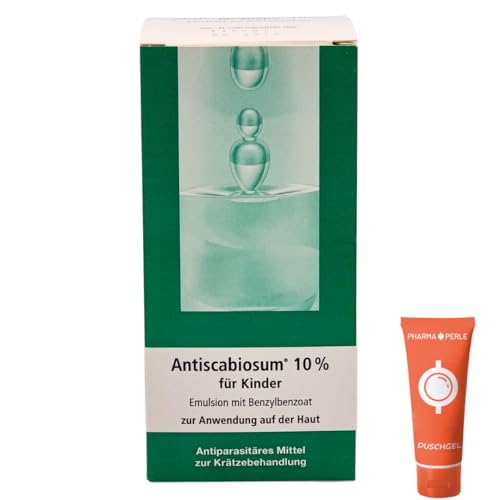 Antiscabiosum 10% für Kinder Krätzebehandlung Linderung von Juckreiz I Sparset mit give away von Pharma Perle (1 x 100 ml)