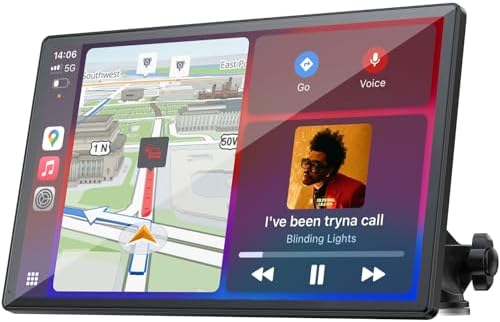 Carplay Screen for Car, 9'' Wireless CarPlay & Android Auto- Upgr...