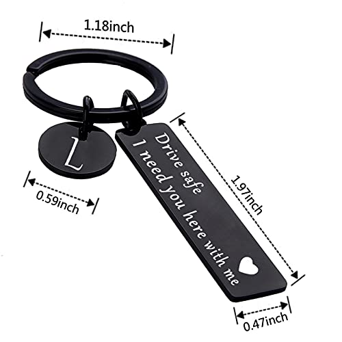 Image of drive safe keychain for him key rings for her men boyfriend