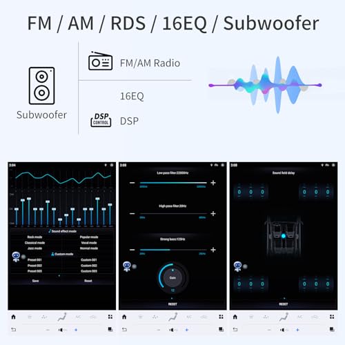 Image of Qualcomm Car Radio for Toyota Tacoma 2005-2015 Stereo Upgrade Wireless CarPlay /Android Auto 8+128G 13.8 Inch Tesla Style 2K Touch Screen with DSP GPS 4G WiFi FM /AM SWC Support Factory Backup Camera