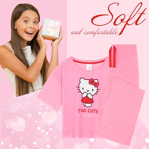 Hello Kitty Girls Pajamas Set, Comfortable Loungewear – Gifts for Girls2