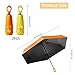 Pomelo 2-Pack Travel Mini Compact Umbrella - UV Sun Protection 50+ Portable Totes, Lightweight Pocket Purse Umbrella for Men, Women & Kids - Rain & Sunproof, Fits in Purse/Backpack (Yellow + Red)