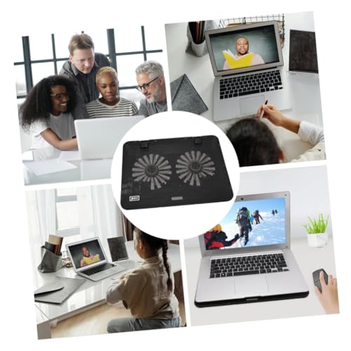Soporte ajustable para portátil con ventilador grande Uonlytech miniatura 4