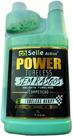 Selante Tubeless Power 1L - Vedação até 10mm - 100% Biodegradável...