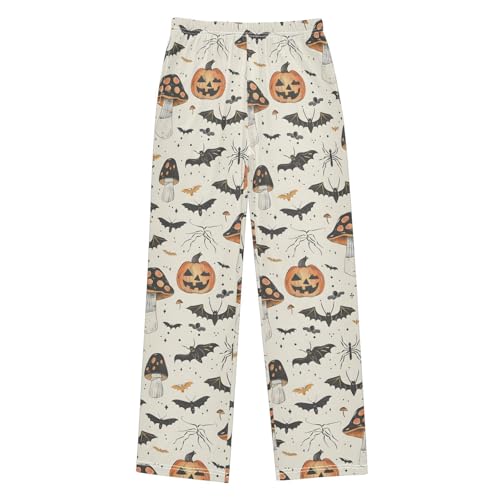 Halloween Pajama Pants Halloween Pumpkins Mushroom Long Sleep Pants Lounge Bottoms