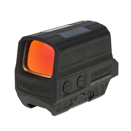 Holosun HE512C-GD Gold Multi-Reticle Circle Dot Enclosed Reflex Sight w/Solar Failsafe & Shake Awake HE512C-GD