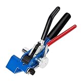 pince cerclage feuillard Facile à utiliser : Les cliquets à boucle avant et arrière offrent une résistance élevée, tandis que la poignée ergonomique en plastique offre un confort et une facilité d'utilisation accrus. Il suffit d'incliner la poignée de haut en bas pour serrer les éléments très rapidement