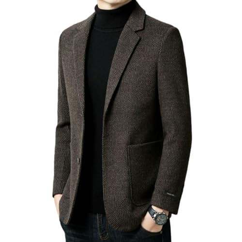 Blazer court en laine pour homme contre le froid sans être encombré