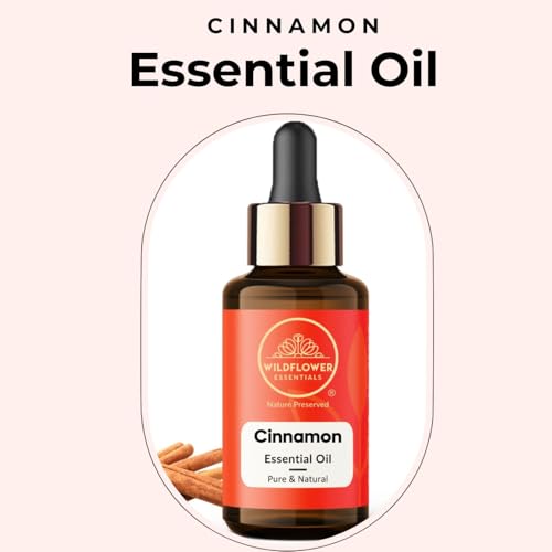 Image of Cinnamon Essential Oil for Skin & Diffuser - Cinnamon Oil for Hair Aromatherapy, DIY Soap Making Scents 30ml (1 oz)