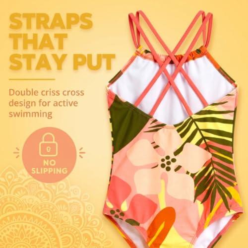 Image of Kanu Surf Girls Jasmine Beach Sport Halter One Piece Swimsuit