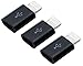 Produktbild IPRIME Micro USB zu 8 Pin Adapter [3er Pack] Connector zum Aufladen und Datenübertragung kompatibel mit iPhone, iPad - Schwarz